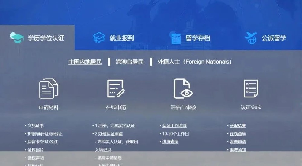 【中国留学服务中心认证】最新认证标注