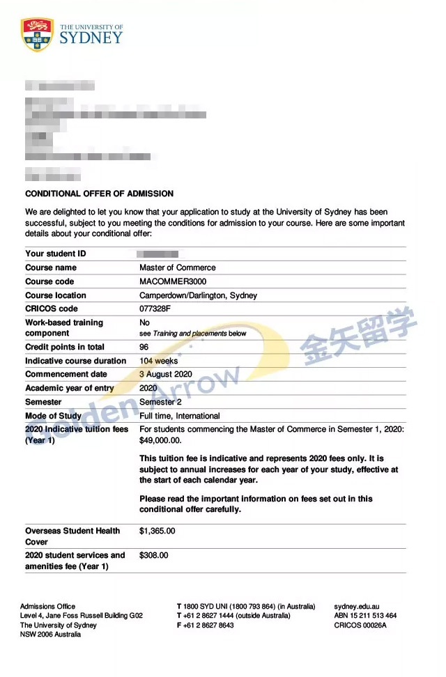 余同学-悉尼大学录取offer.jpg